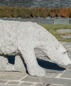 Decoratiune gradina-Statueta Bear din granit